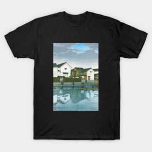 Cloudy Day in Matsue Izumo by Kawase Hasui T-Shirt